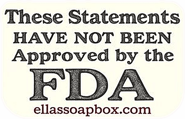 Sticker: These statements have not been approved by the FDA